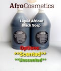 Raw African Black Soap Liquid, Freshly Imported From Motherland For Face, Body, Hair, Shampoo Bulk Wholesale