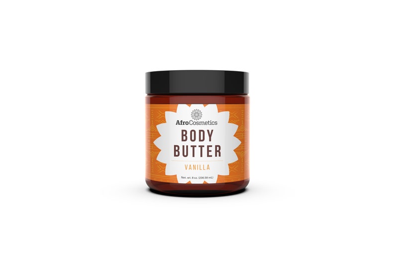 Whipped Shea Butter Vanilla Scent, Organic Body Butter, Body lotion, All Natural Moisturizer For Hair, Face, Body 8 oz Size image 7