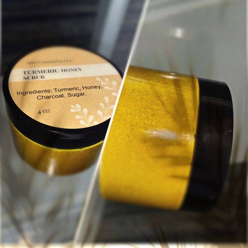 Turmeric Honey Scrub & Turmeric Face Oil Duo Combo Brightening Body For