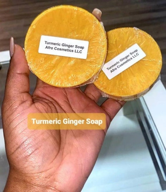 Organic Turmeric Ginger Soap: Natural Vegan Face & Body Cleanser