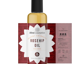 Unrefined Rosehip Seed Oil, Natural Face & Body Moisturizer