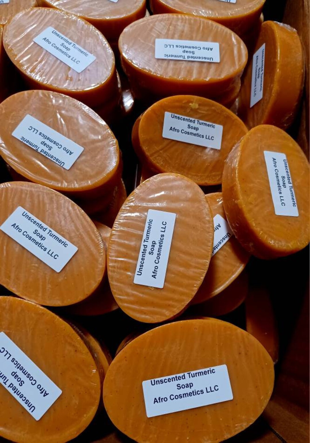 Unscented Turmeric Soap With Honey and Ginger, Kojic Soap, 100 Natural