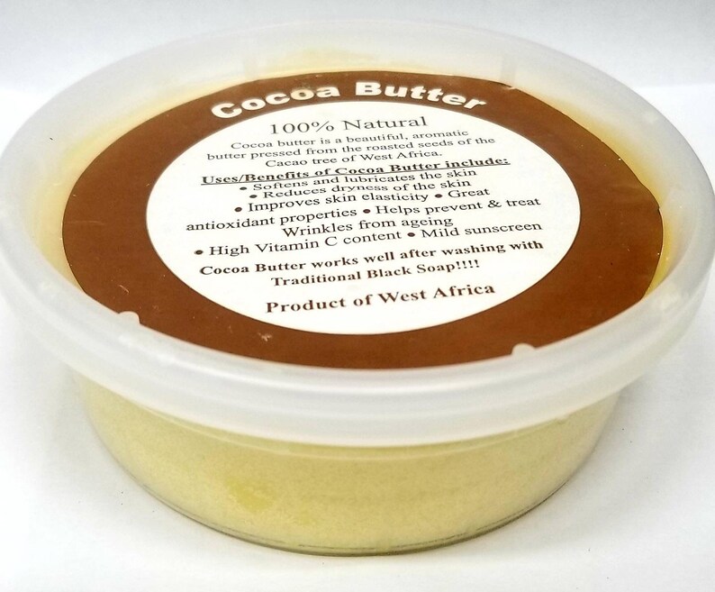 Raw Cocoa Butter 100 Pure Natural Unrefined Cold Pressed Etsy