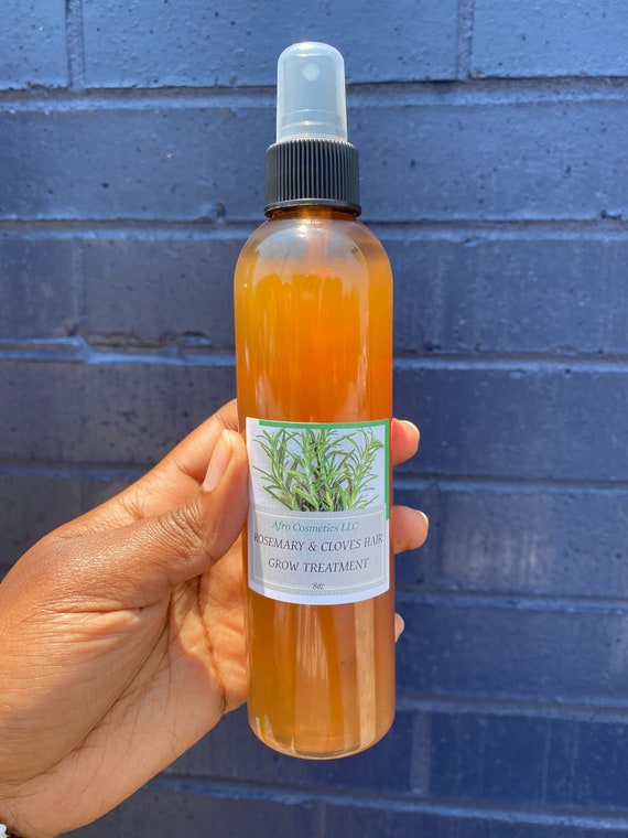 Hair Growth Oil  with Rosemary, Cloves & Castor Oil, 100% Natural Organic Hair Oil 8 oz