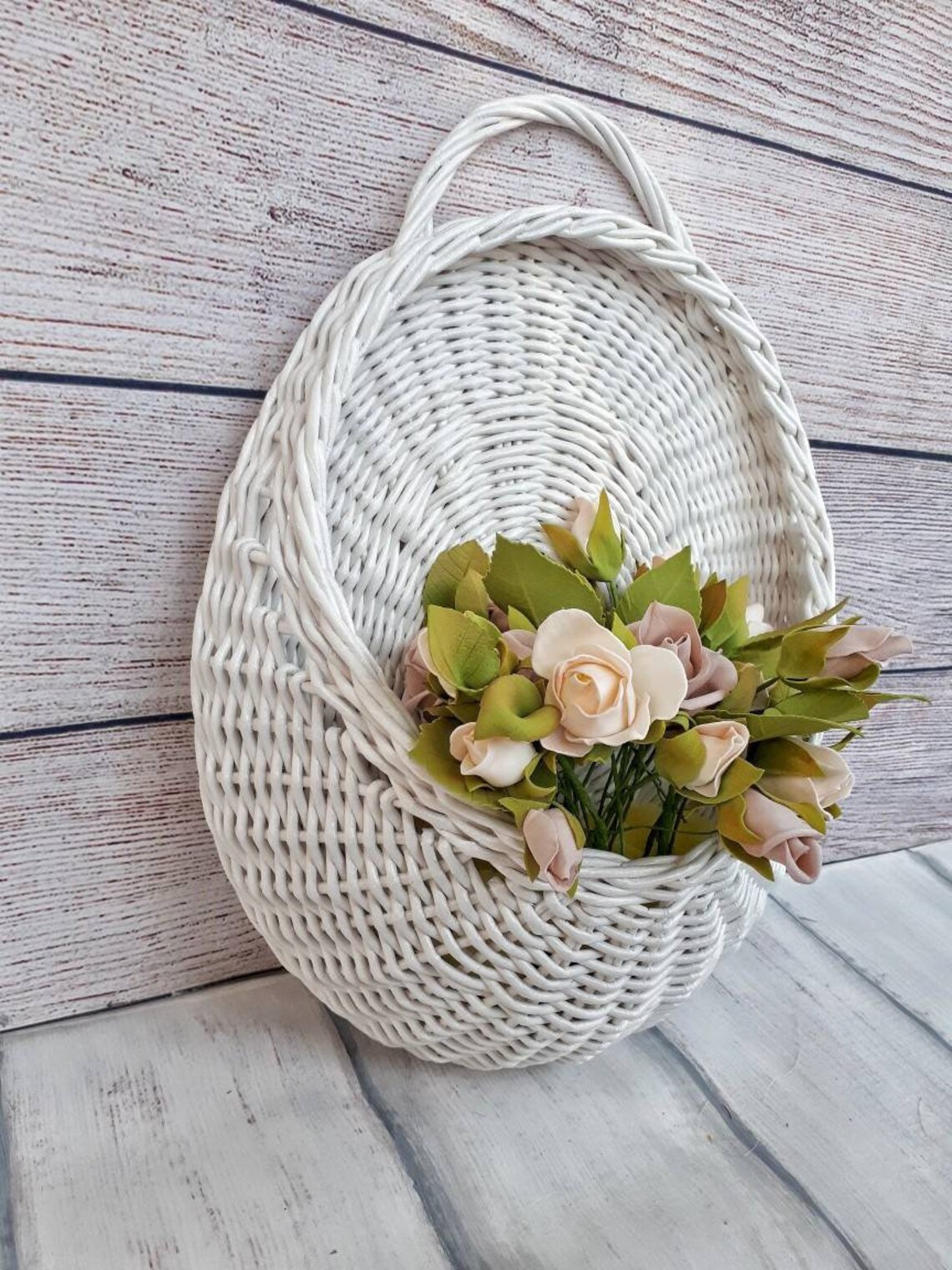 Geflochtener Wandkorb Aus Weide - Deko & Aufbewahrung Für Haus & Garten