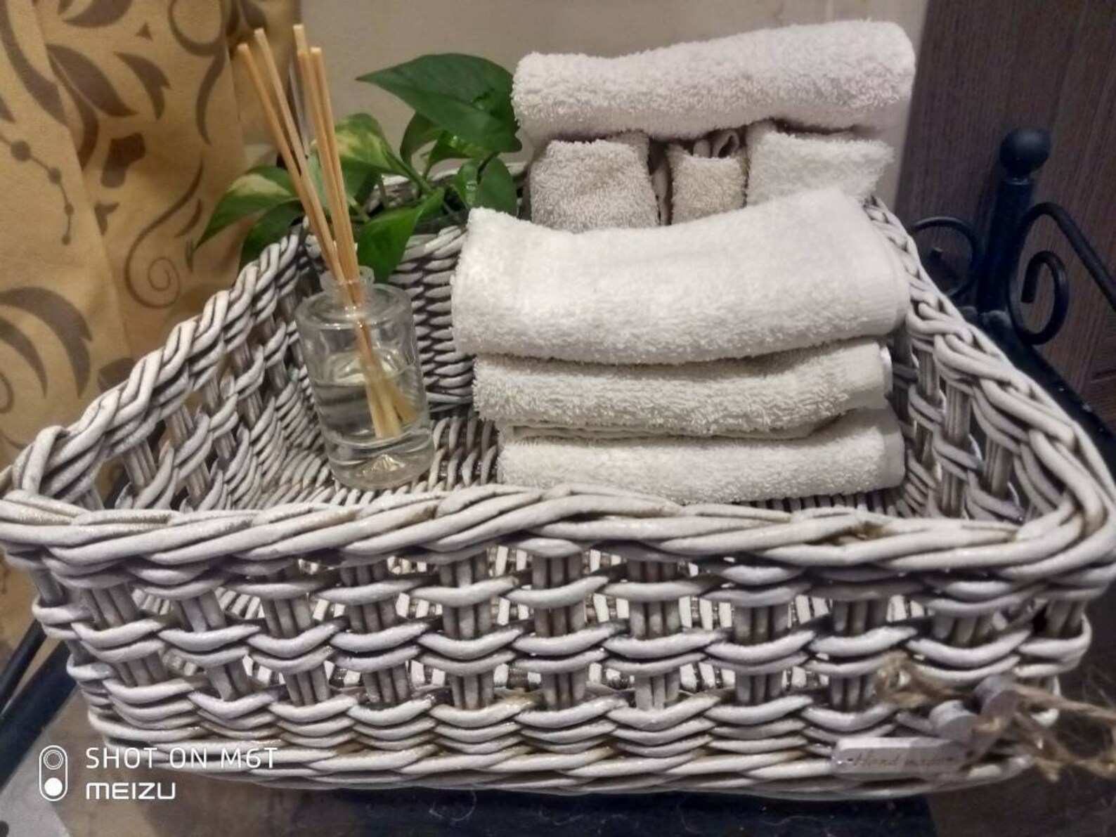 Bathroom Wicker Basket Organizer for Towels Set of 2 Box Etsy