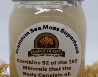 St. Lucian Wildcrafted Organic Sea Moss Gel- Raw