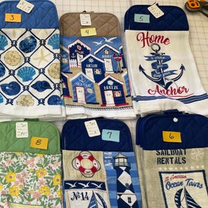 Pot holder hanging kitchen towels #2