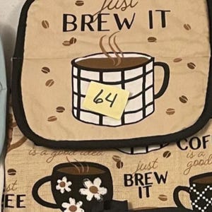 Pot holder hanging kitchen towels #2
