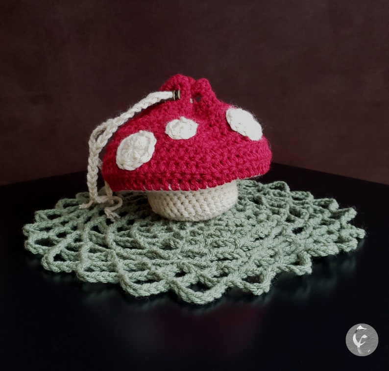 Crochet Pattern Big & Small Mushroom Dice Bags Etsy