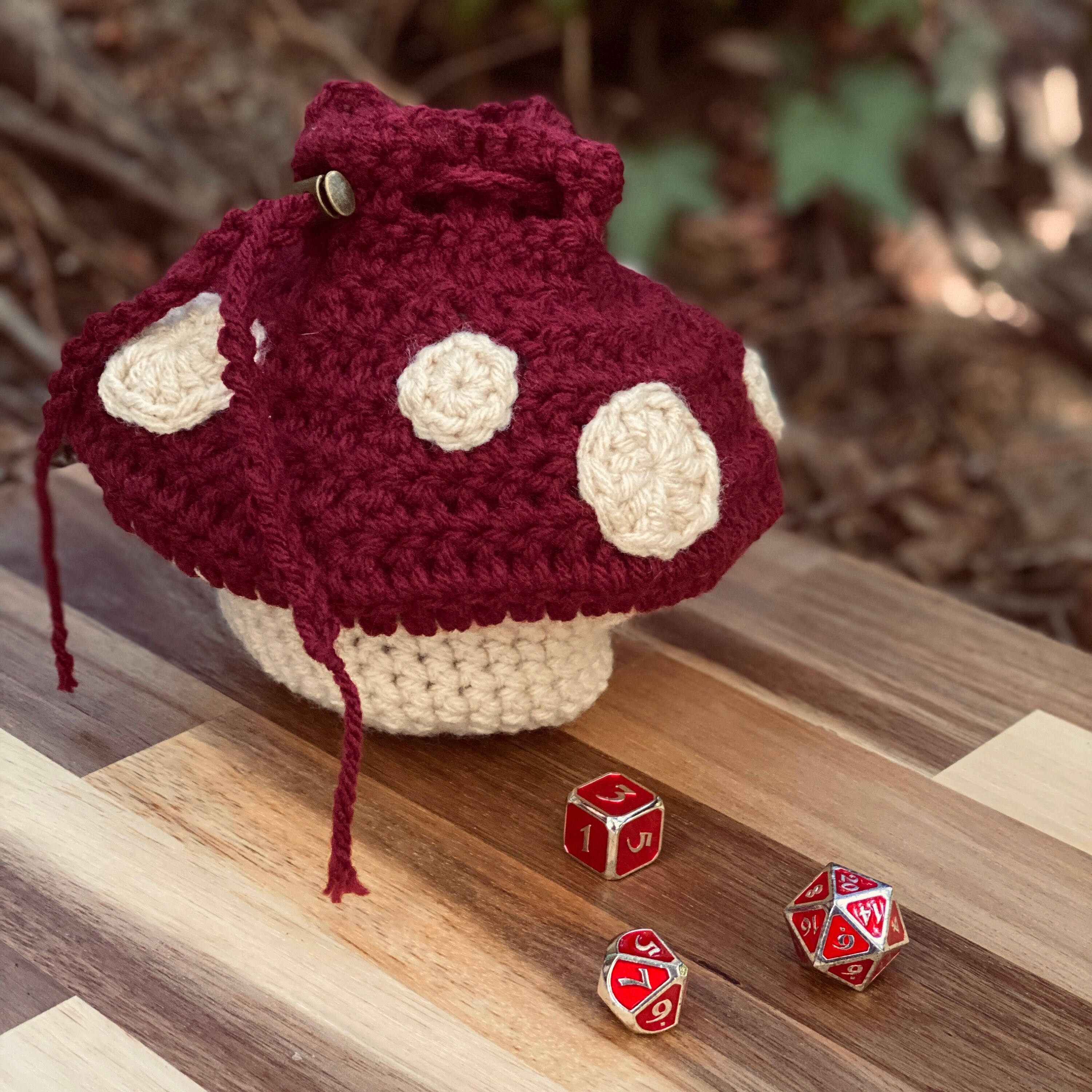 Crochet Pattern Big & Small Mushroom Dice Bags Etsy Canada