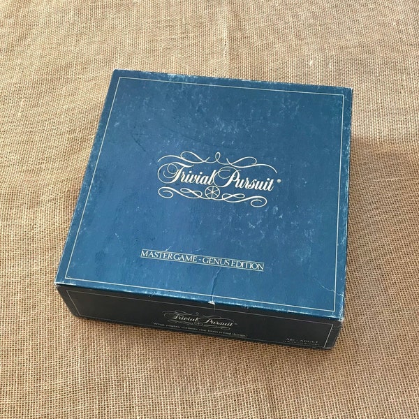 Trivial Pursuit Master Game 1981 Genus Edition Original Game Parker Brothers Trivia Board Game Card Mid Century