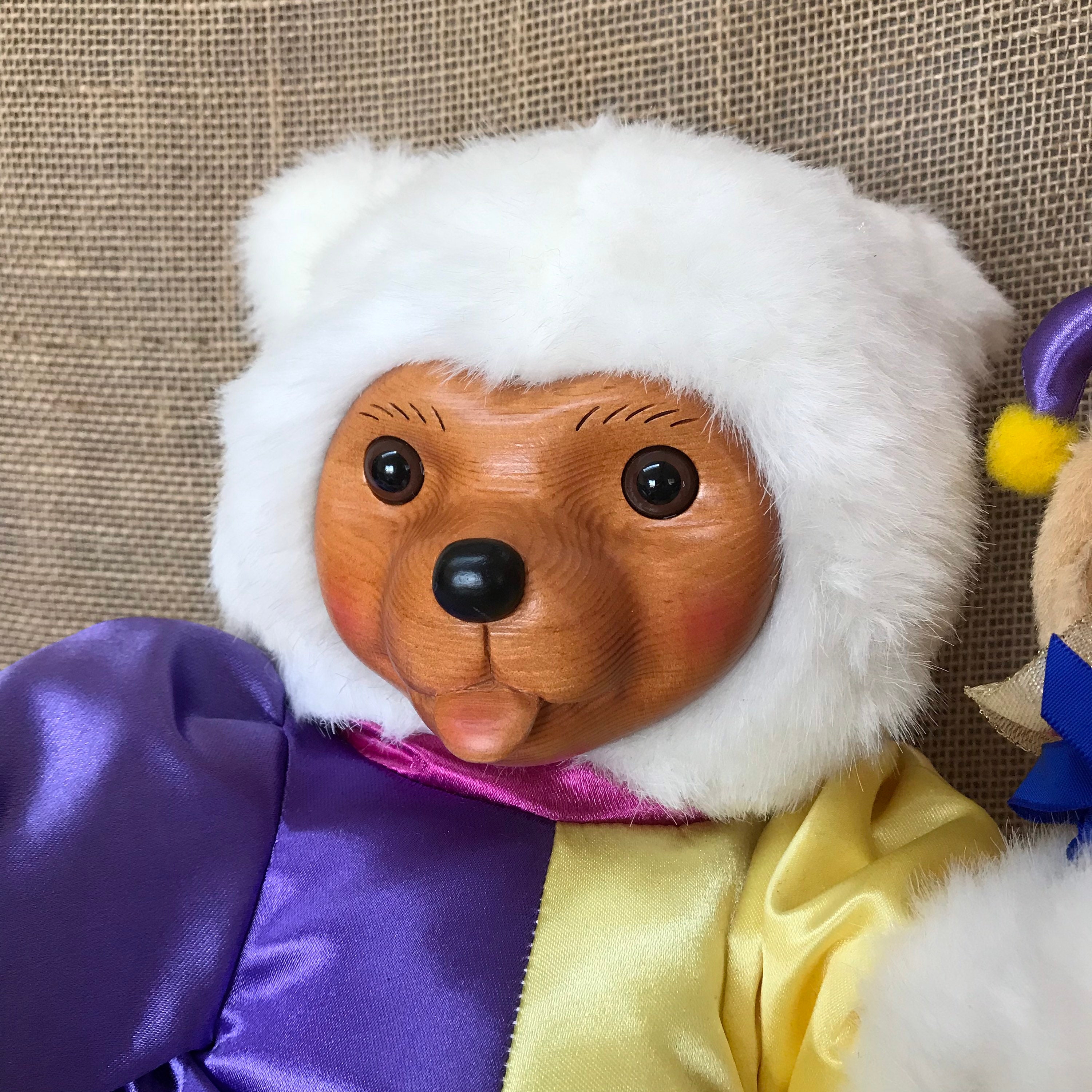 RARE Robert Raikes Jester Teddy Bear Clown With Mini Bear Etsy