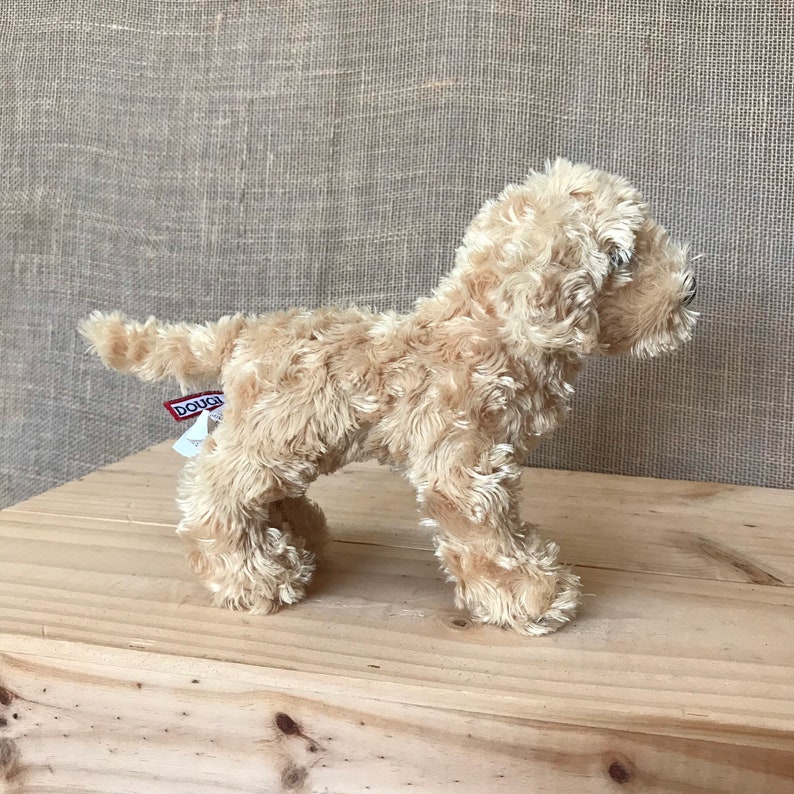 Vintage Labrador Retriever Plush Dog Plushie Toy Standing Cute Golden Retreiver Puppy Douglas Stuffed Animal Gift Baby Shower Nursery Decor
