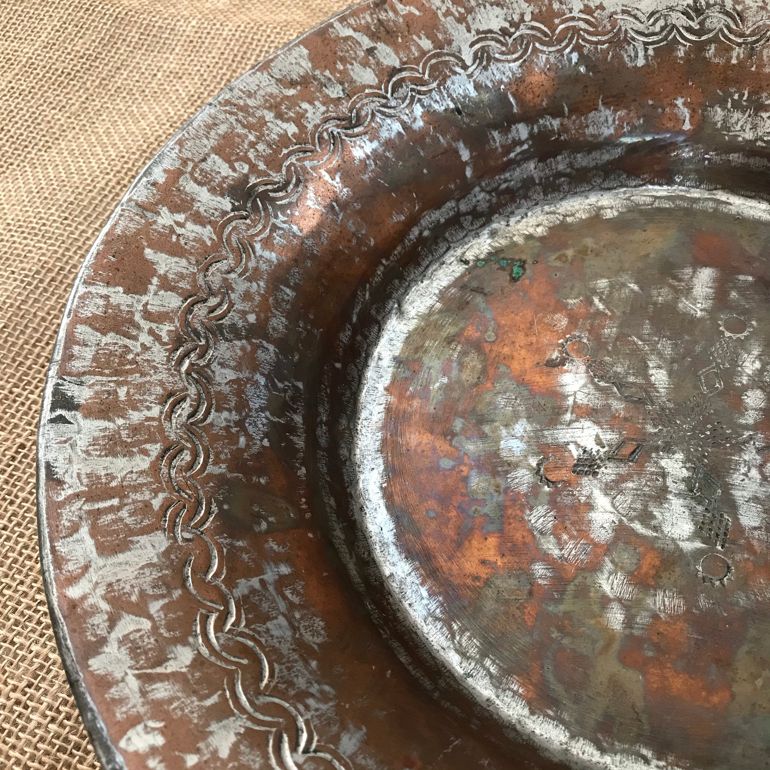 Vintage Solid Copper Bowl Turkey Made by Houston International Etsy