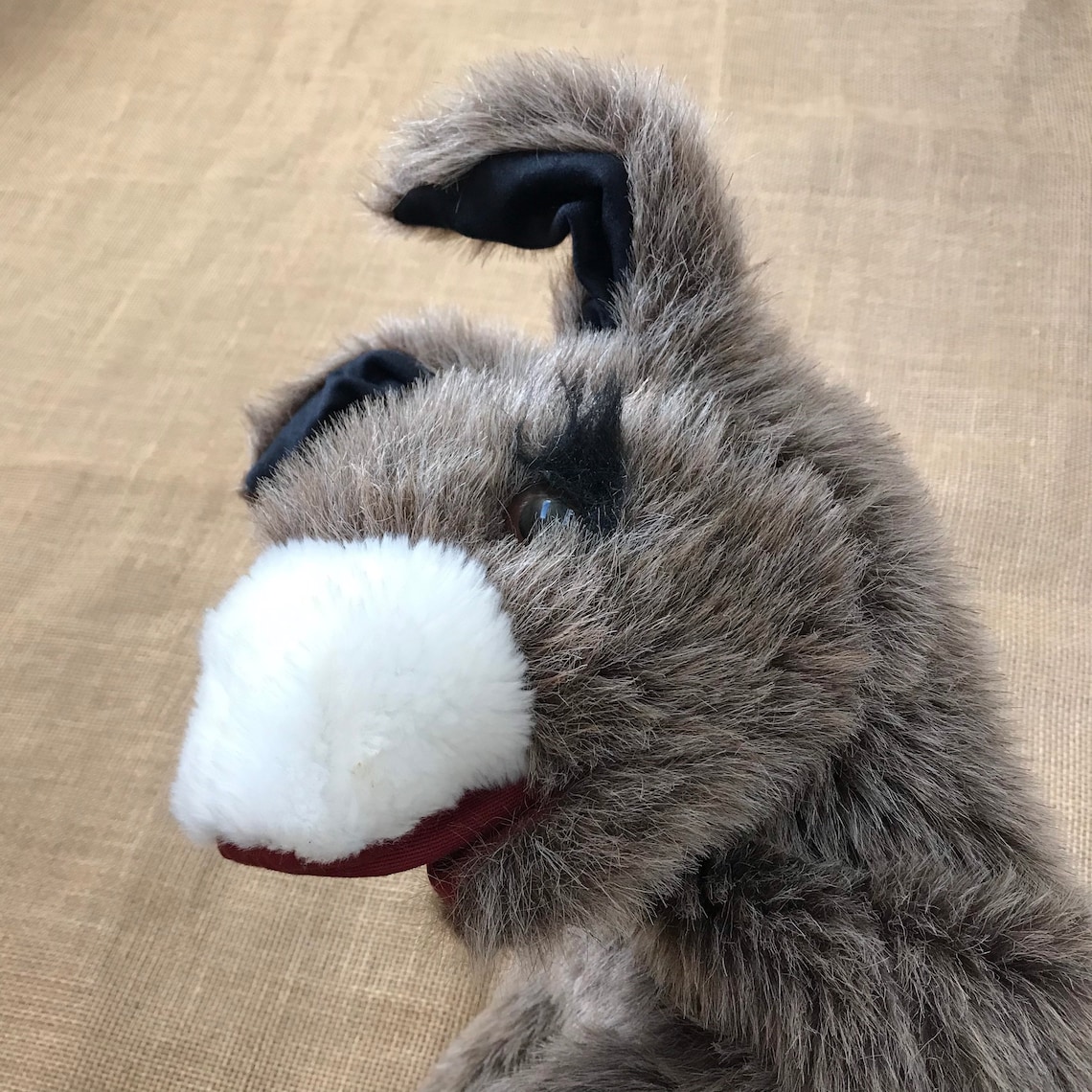 Large Plush Donkey Plushie Stuffed Animal Animated Kids Etsy