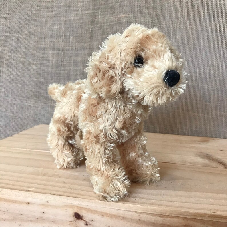 Vintage Labrador Retriever Plush Dog Plushie Toy Standing Cute Golden Retreiver Puppy Douglas Stuffed Animal Gift Baby Shower Nursery Decor