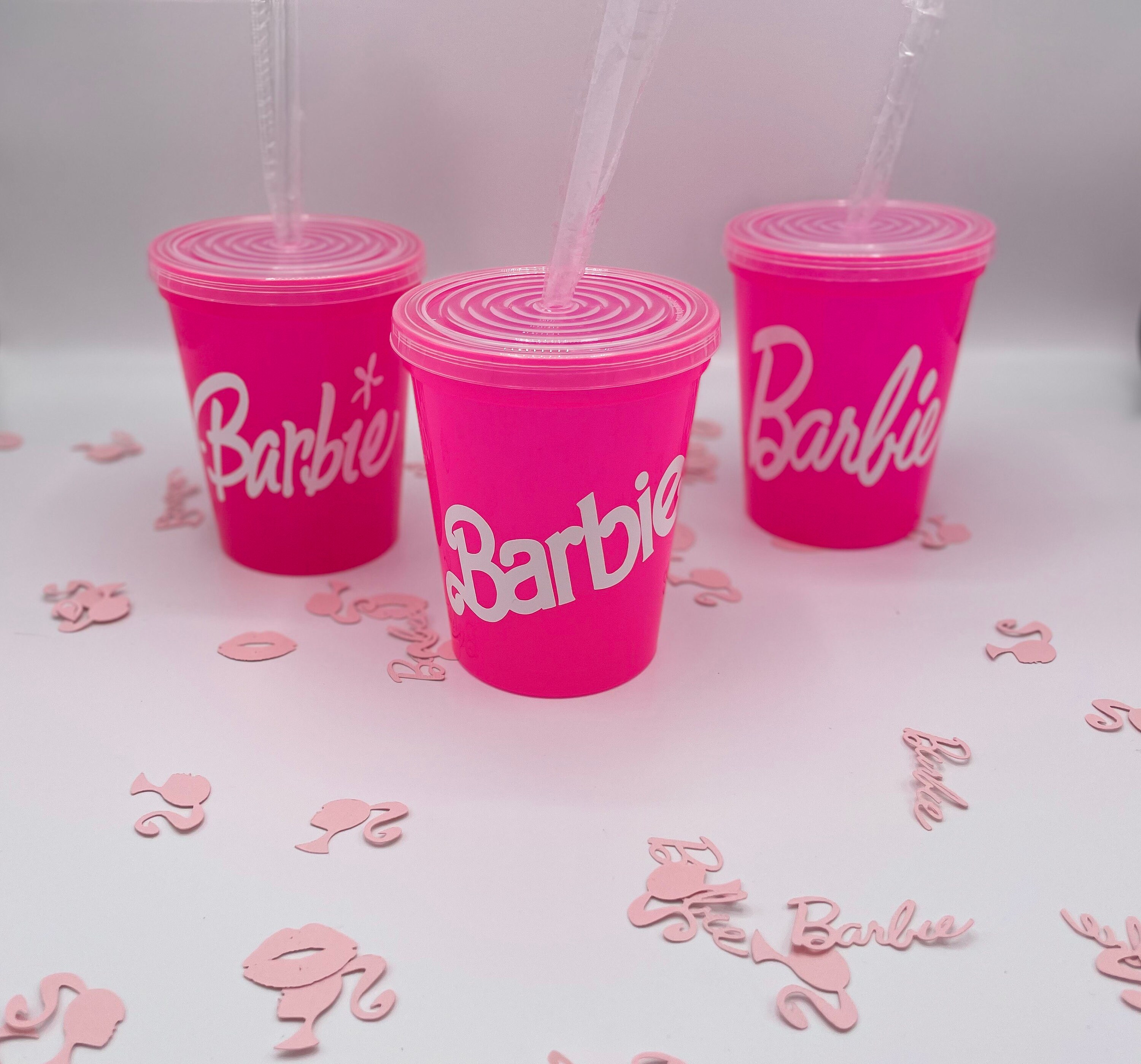 Barbie Customized Plastic Kids Cup Etsy