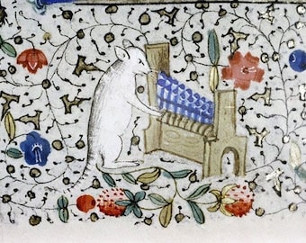 Calliope Medieval Cat Print