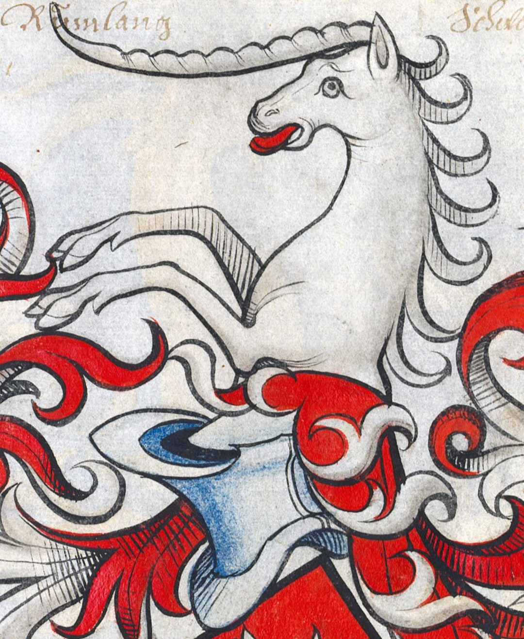 Derp Unicorn Medieval Print, Unicorn Gift, Wall Art, Cute Unicorn ...