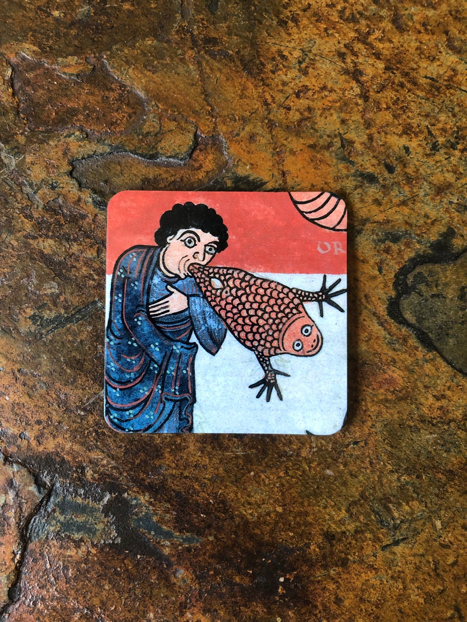 Fridge Magnet False Prophet Medieval Art, Religious Gift