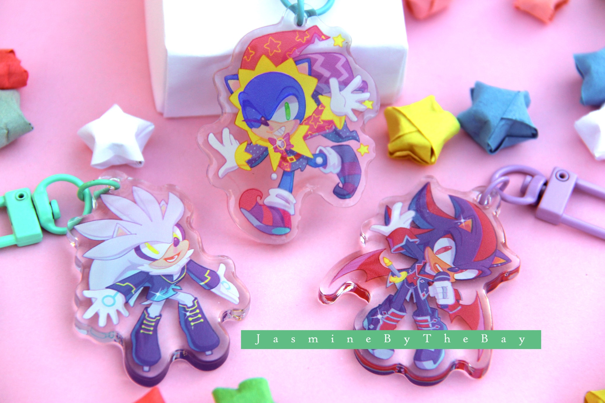 Sonic and Friends Acrylic Keychains : Kawaii Cute Chibi Fanart -   Denmark