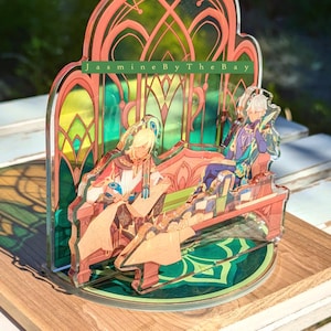 Al-haitham and Kaveh Stained Glass Standee