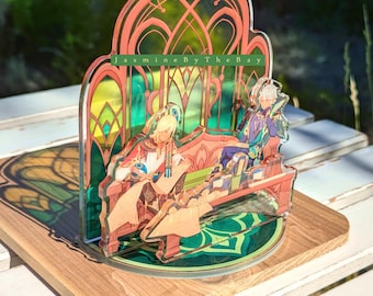 Al-haitham and Kaveh Stained Glass Standee