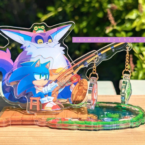 Sonic and Big Fishing Shaker Standee