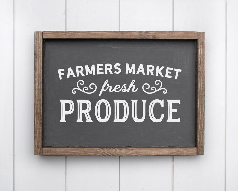 Fresh Produce SVG Cut File SVG File for Cricut Kitchen Sign | Etsy