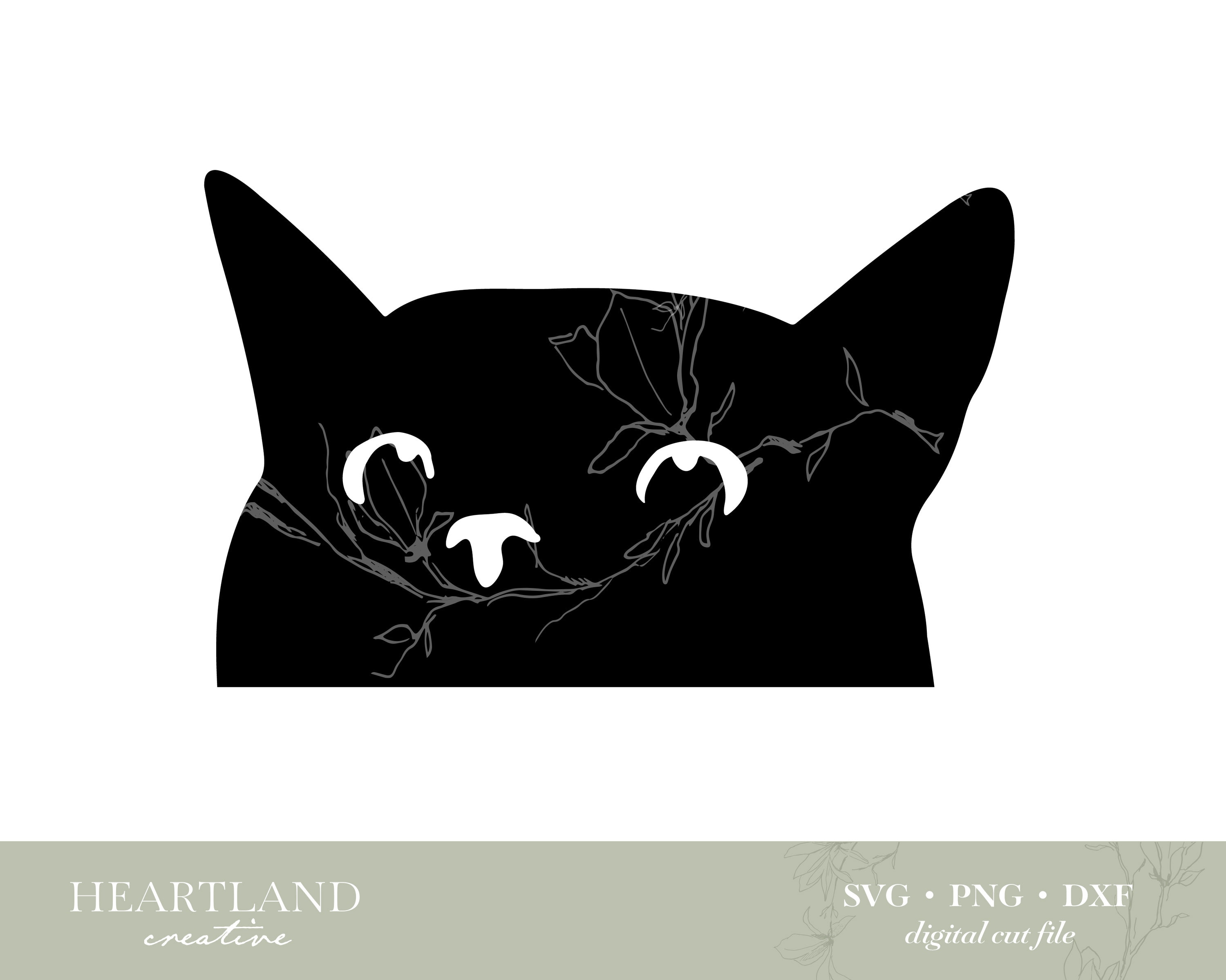 Peeking Cat SVG Cut File SVG File for Cricut Funny Cat SVG | Etsy