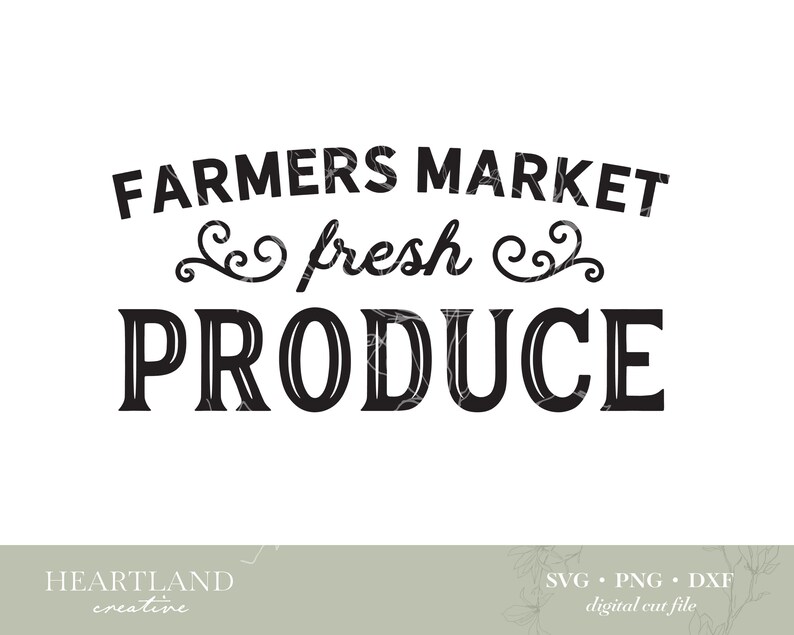 Fresh Produce SVG Cut File SVG File for Cricut Kitchen Sign - Etsy