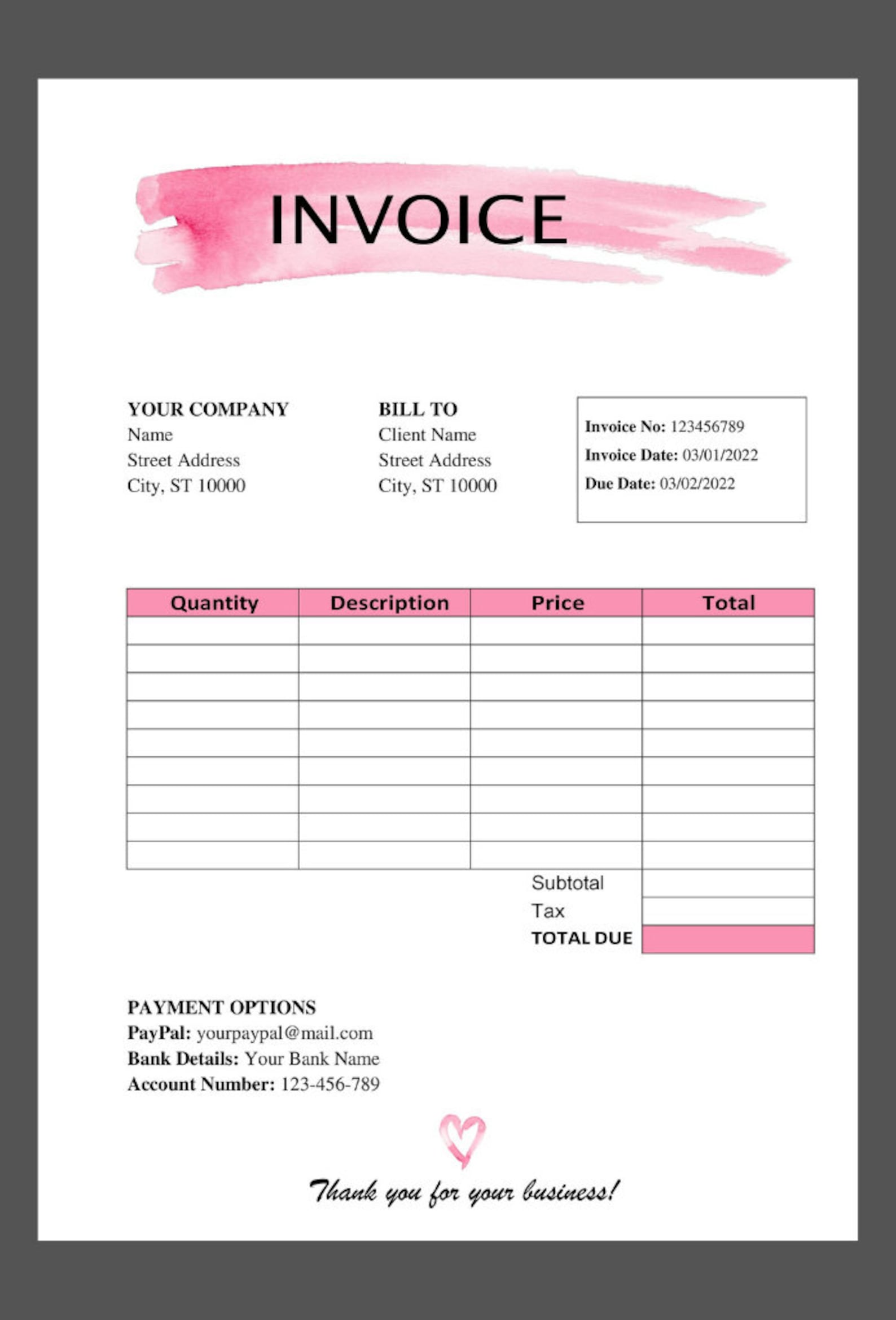 invoice templates in word invoice templates in word