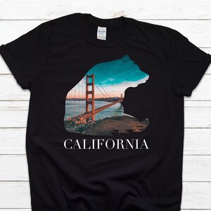 black t shirt with a bear with text saying California