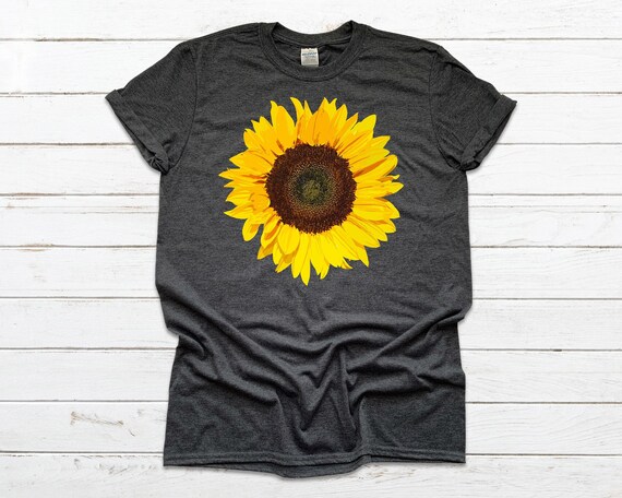 Sunflower Tshirt Floral Shirt Sunflower 