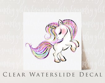 Unicorn Quote Waterslide Decal UQ7