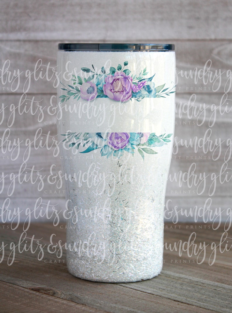 Clear Waterslide Decal for Tumblers Floral Waterslide Decal Etsy