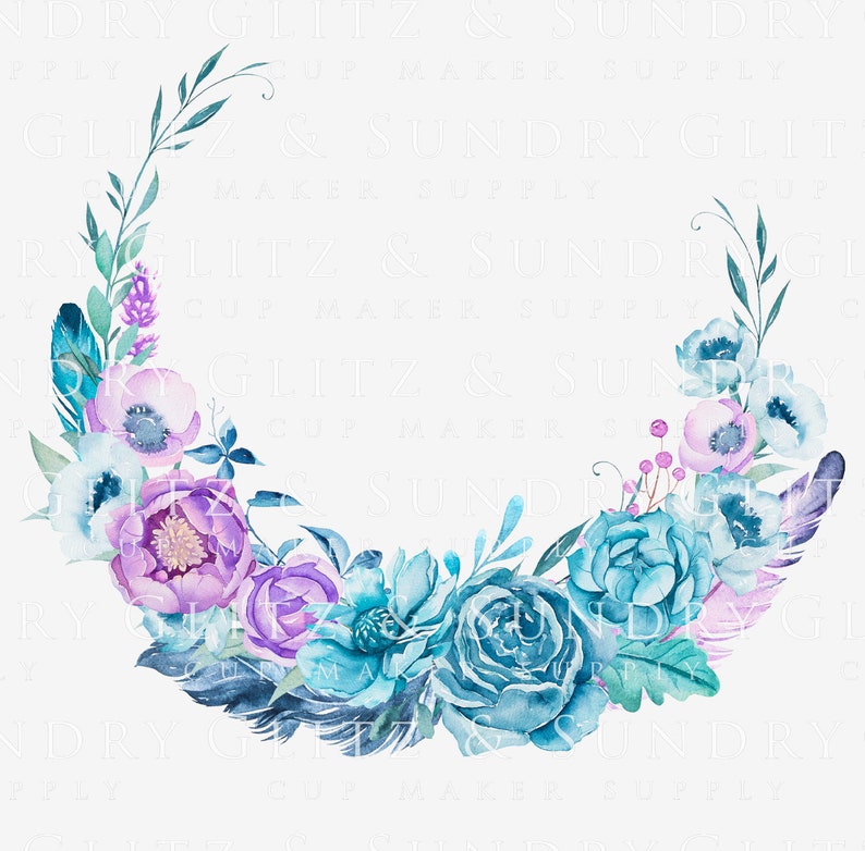 Clear Waterslide Decal for Tumblers Flower Waterslide Decal Etsy