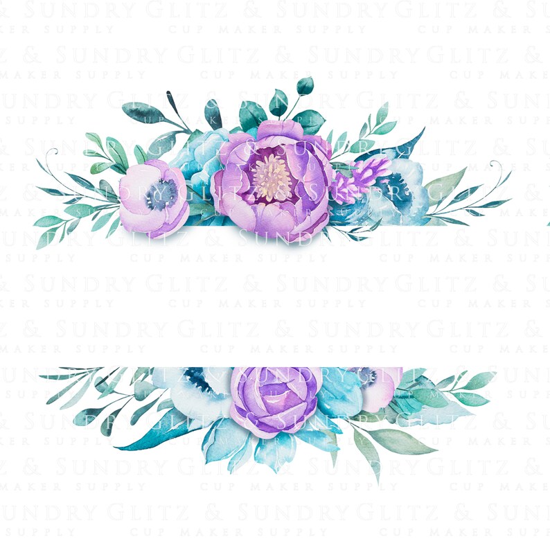 Clear Waterslide Decal for Tumblers Floral Waterslide Decal Etsy