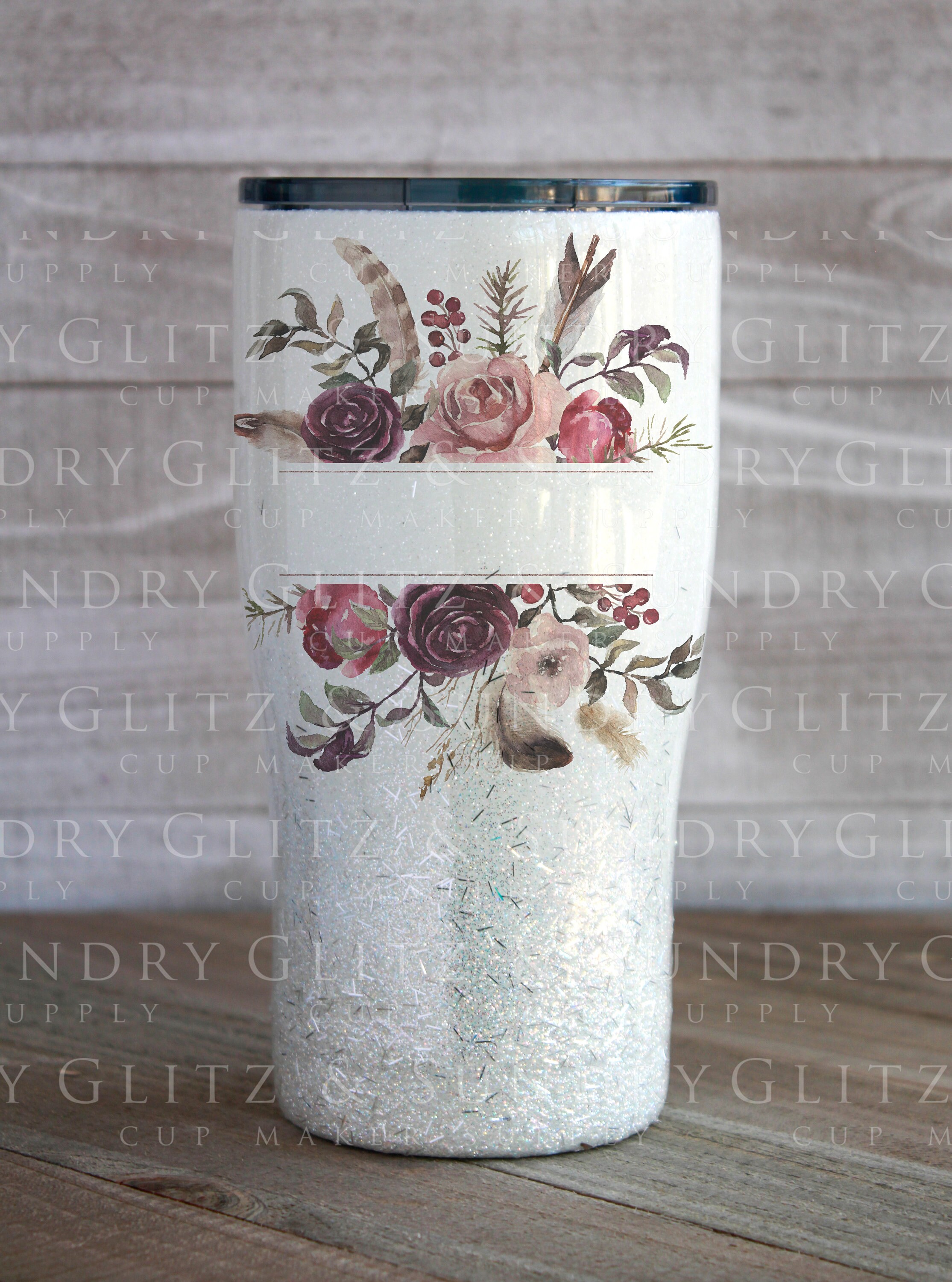 Clear Waterslide Decal for Tumblers Flower Waterslide Decal Etsy