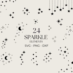 Sparkle SVG, Stars Svg Bundle, Cricut Cutfile , Commercial Use Included