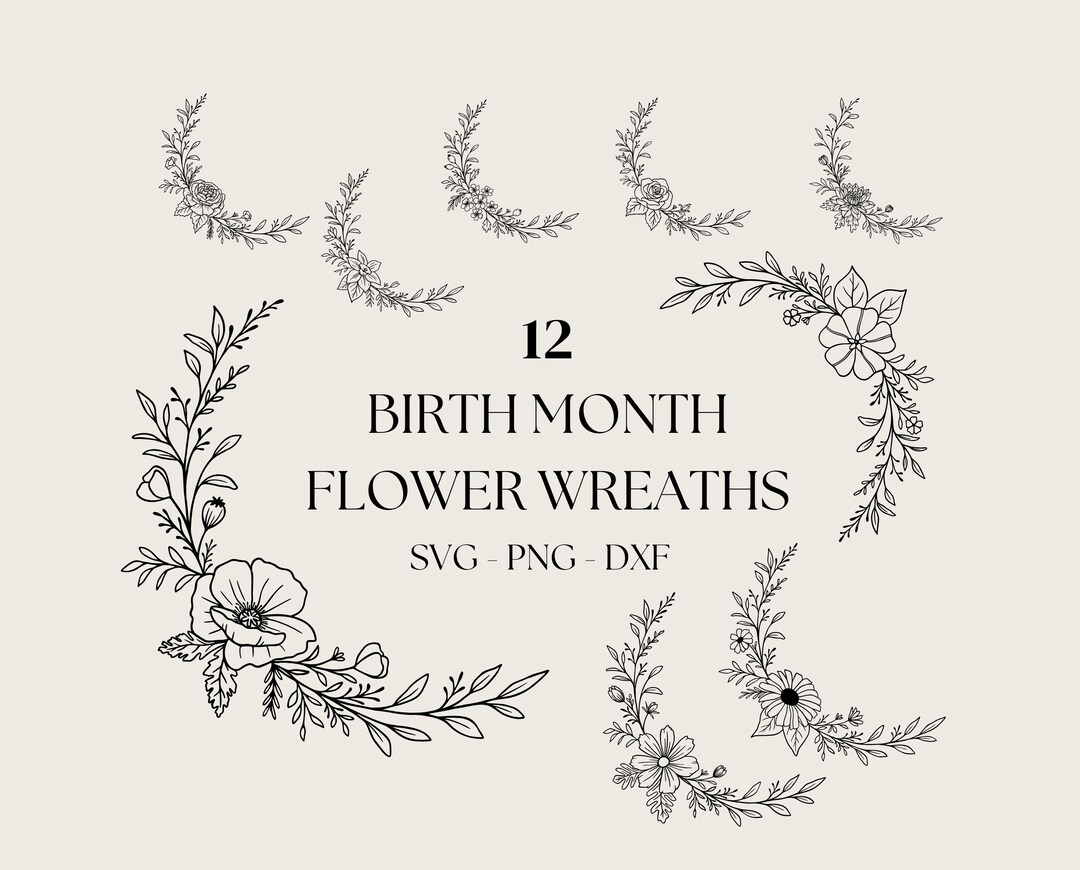 birth-month-svg-floral-wreath-svg-birth-sign-svg-laurel-monogram-svg