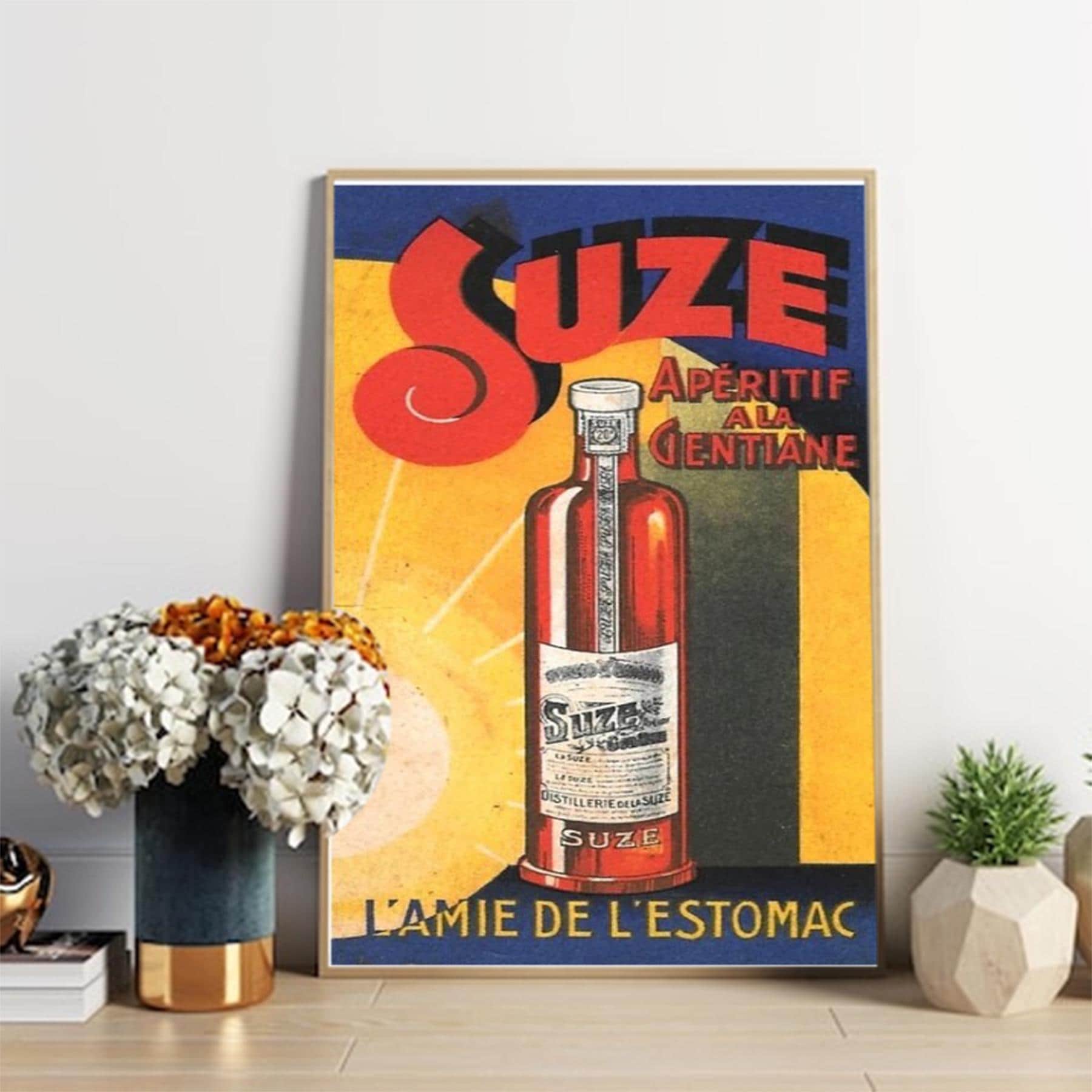 Affiche Pub SUZE - Vintage Apéritif à La Gentiane Poster - Etsy