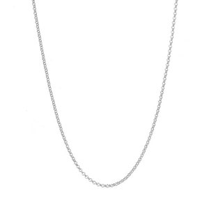 18&quot;/46cm Silver Plated Link Chain Pendant Necklace