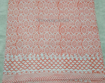 Katoenen dohar-katoen met handblokprint: omkeerbare Indiase quiltdeken