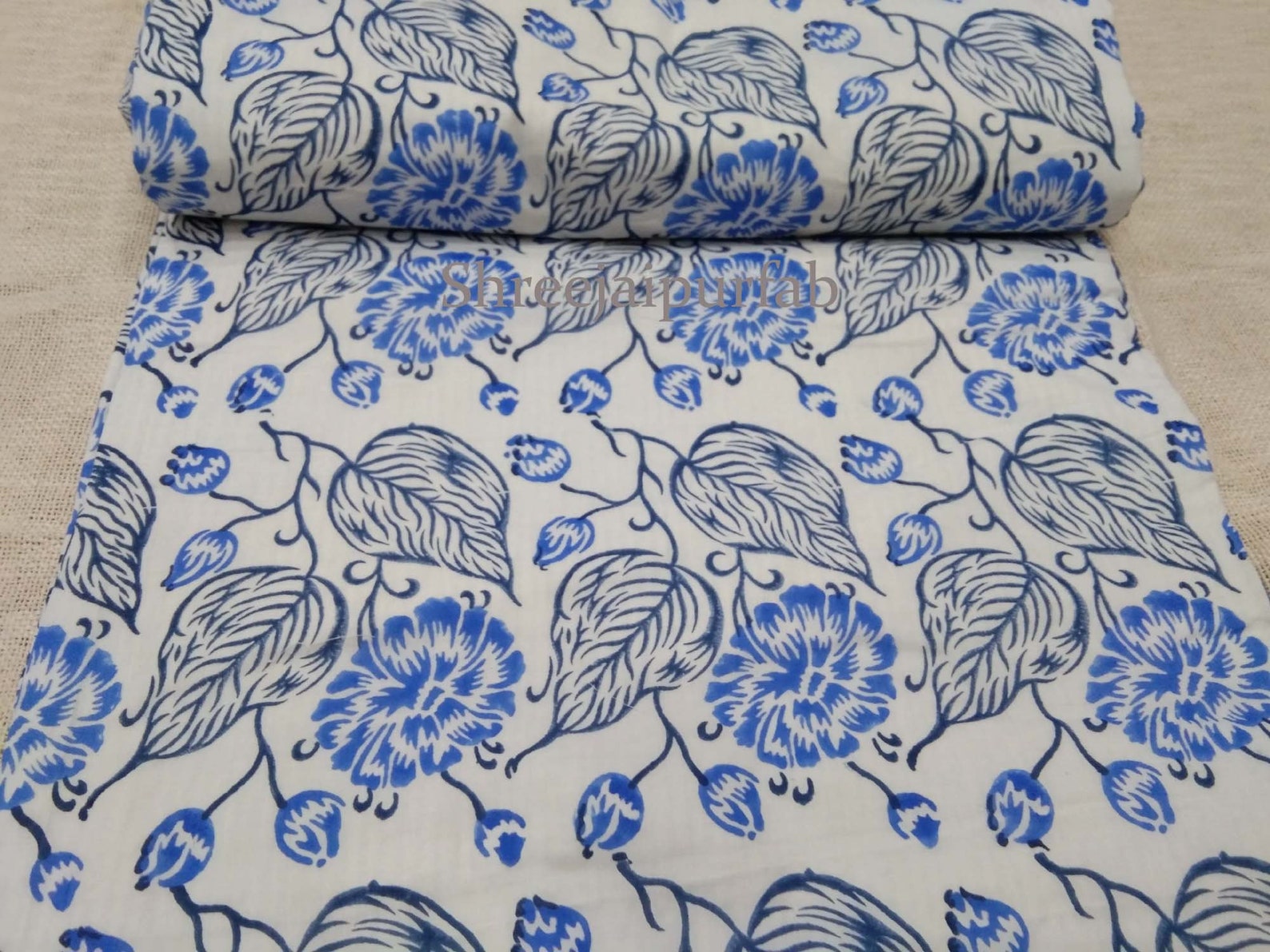 Shreejaipurfab 100 Cotton Dohar Indian Hand Block Print Dohar Etsy