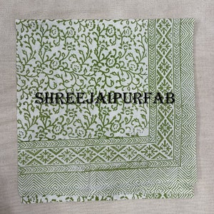 Beautiful green floral beautiful table cover Dinning Table Cover ,Hand Block Print Tablecloth, Indian  Hand Block Print Table Cover