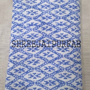 Kantha Hand Block Print Multi Flower,Home Living Mode By Hand In Jaipur King Size 90x108