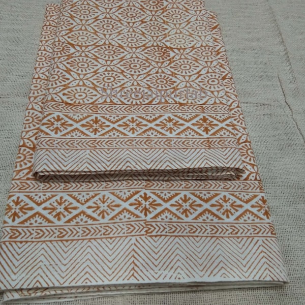 Shreejaipurfab Indian Hand Block Print Cotton Bed Sheet Best Quality Kantha Bed Sheet Bedspreads Slat Bed Sheet Home & Living Throws