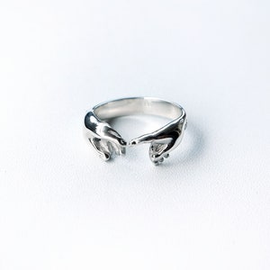 From Dust Of Earth Ring, Stackable Ring Srebro